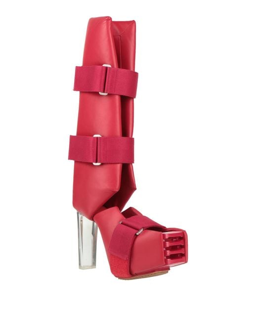 Bota Rick Owens de color Red