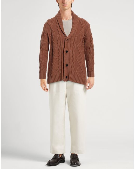 hinnominate Brown Cardigan for men