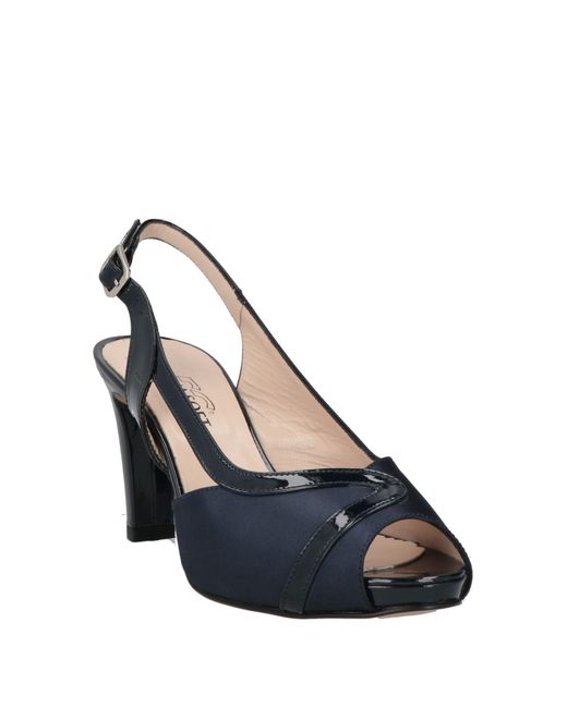 Donna Soft Blue Sandals Textile Fibers
