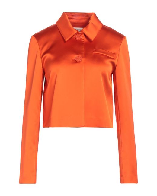 Semicouture Orange Jacket Acetate, Polyamide, Elastane, Polyester