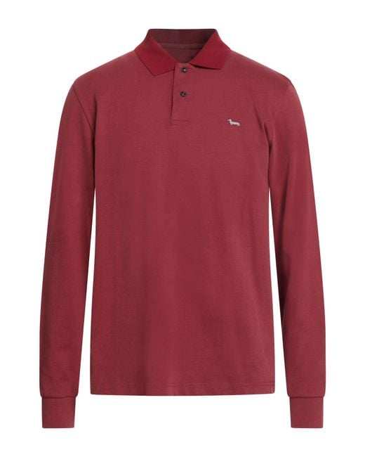 Harmont & Blaine Red Polo Shirt Cotton for men