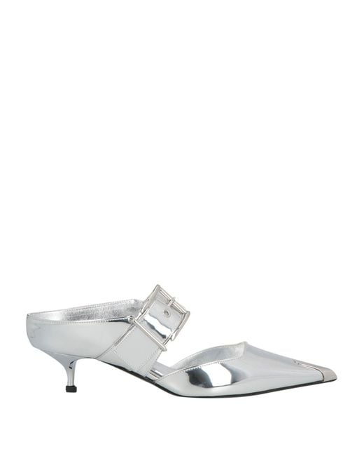 Alexander McQueen White Mules & Clogs