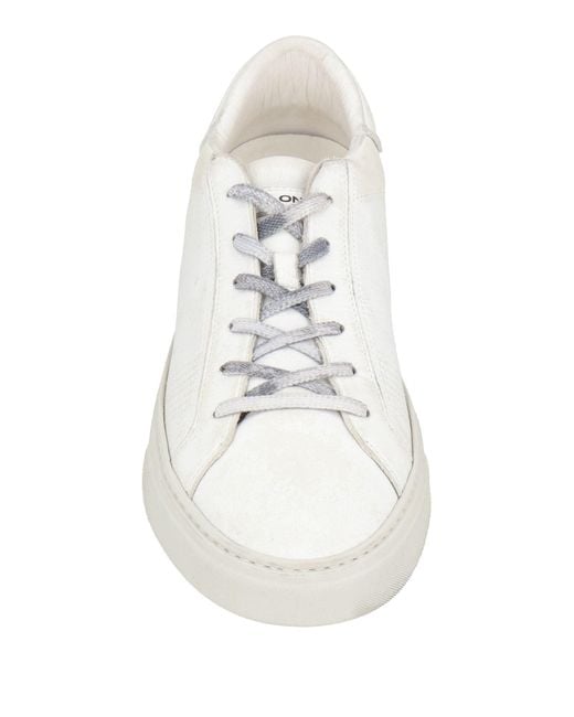 Crime London White Sneakers Leather for men