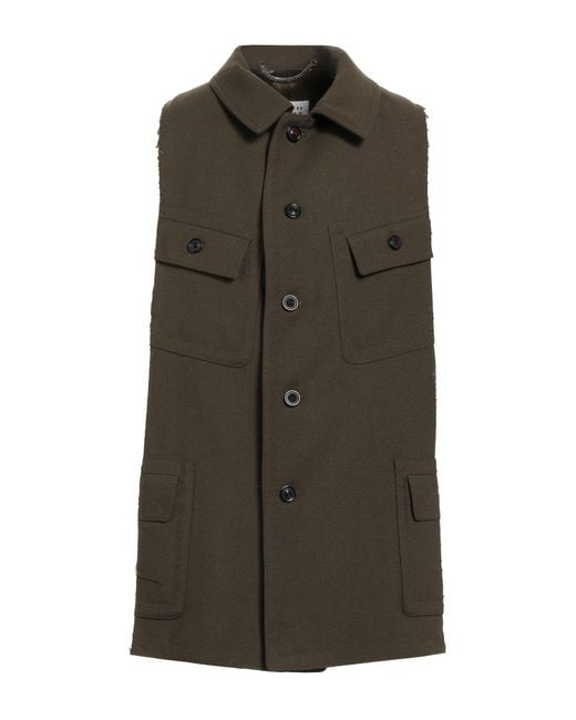 Maison Margiela Green Tailored Vest Wool for men