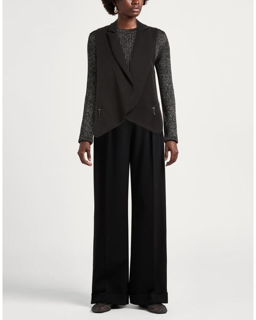CafeNoir Black Tailored Vests