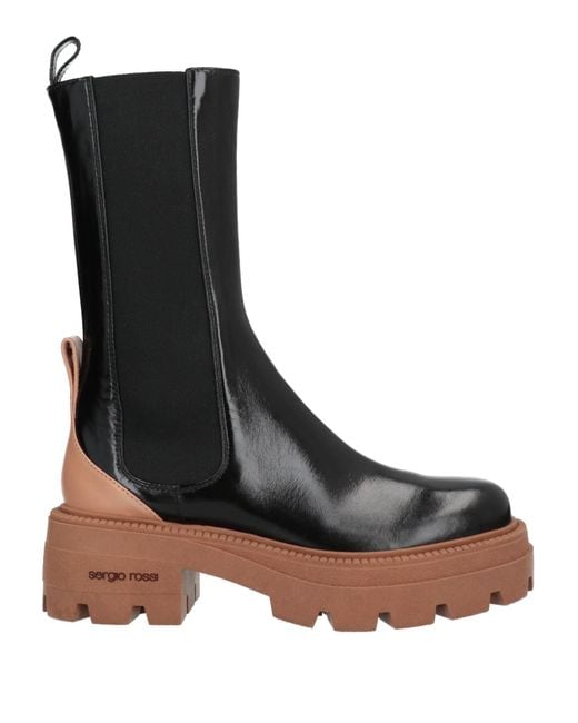 Sergio Rossi Black Ankle Boots