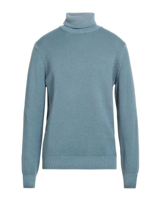 FILIPPO DE LAURENTIIS Blue Turtleneck for men