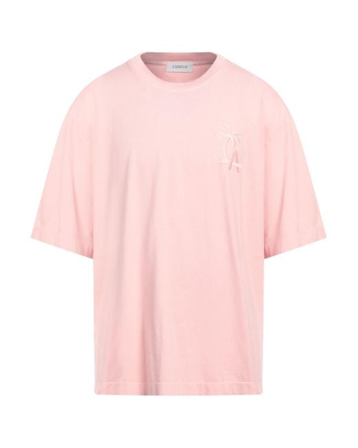 Laneus Pink T-Shirt Cotton for men