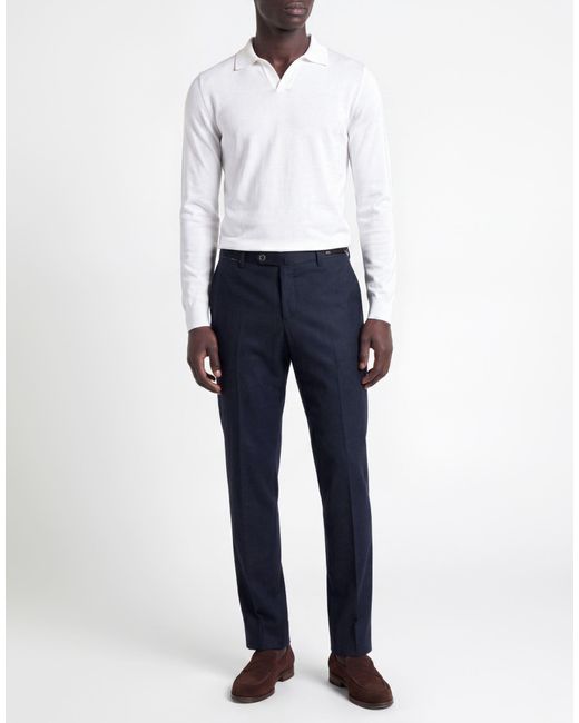 PT Torino Blue Pants Virgin Wool, Elastane for men
