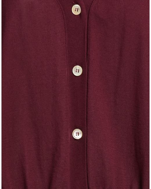 Jucca Purple Cardigan Cotton, Polyamide, Elastane