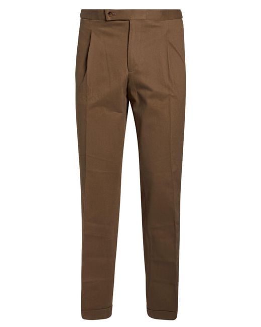 Luigi Borrelli Napoli Brown Trouser for men