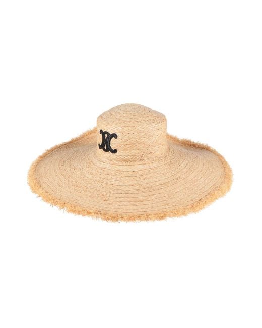Céline White Hat Natural Raffia