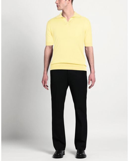 FILIPPO DE LAURENTIIS Yellow Sweater Cotton for men