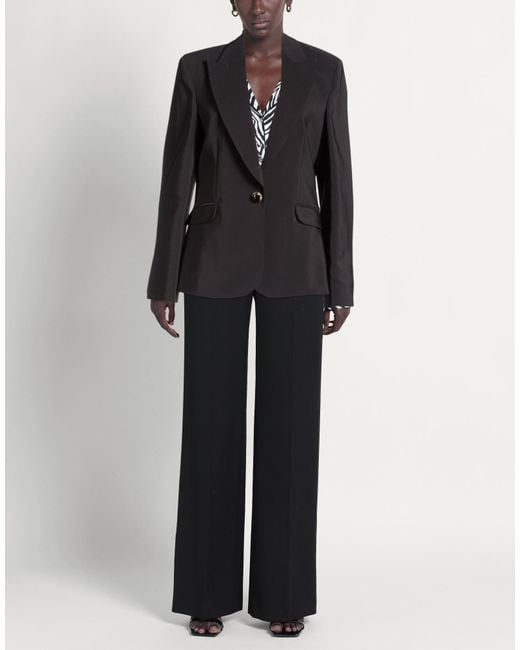 Hanita Black Blazer Polyester, Elastane