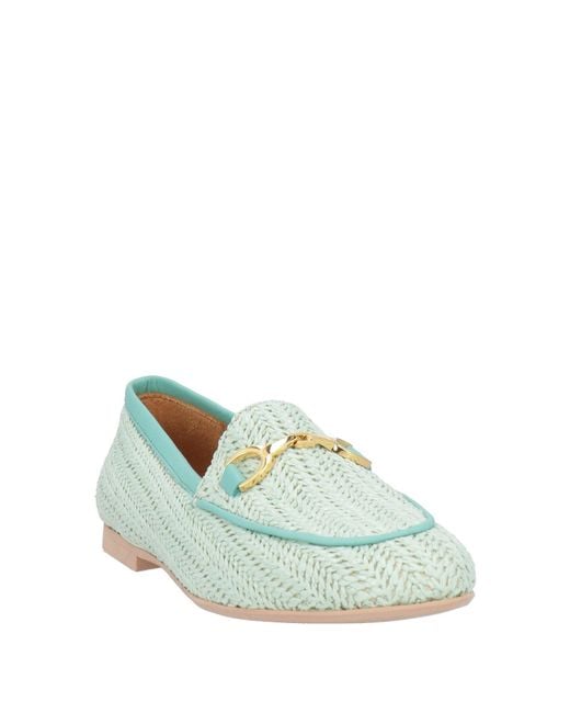 GIO+ Green Sky Loafers Leather