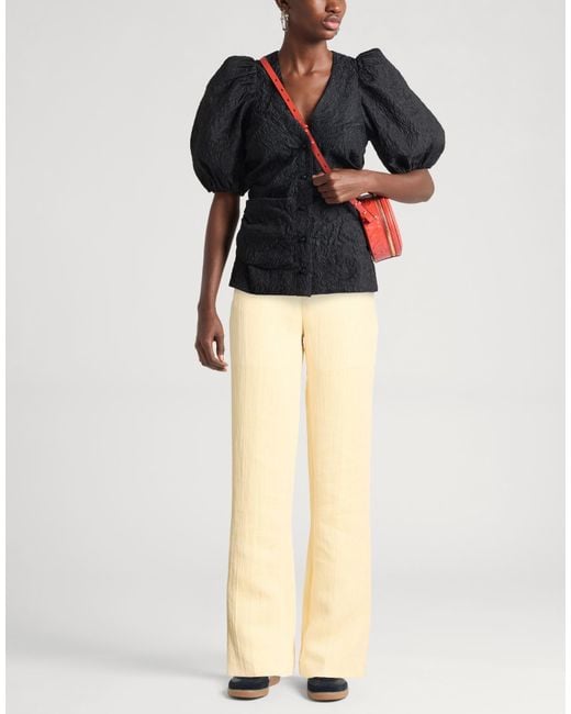 Zadig & Voltaire Natural Pants Cotton, Linen, Polyester, Polyamide