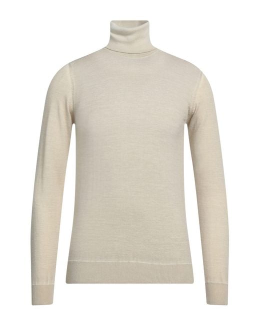 Alpha Studio White Turtleneck for men