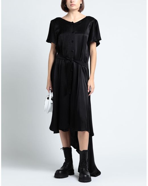 Vestido midi Vetements de color Black