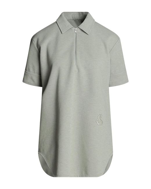 Jil Sander Gray Polo Shirt