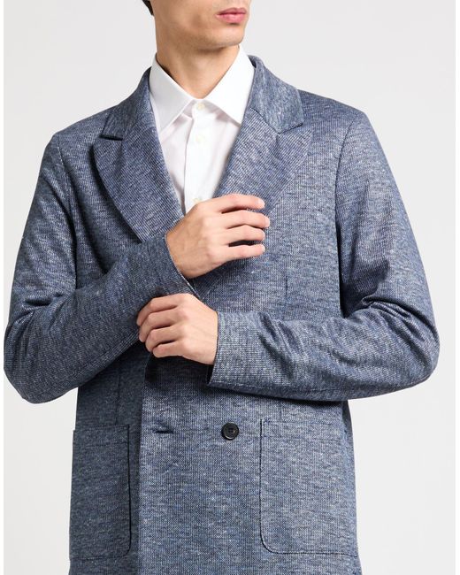 Harris Wharf London Gray Blazer Linen, Cotton, Polyester for men