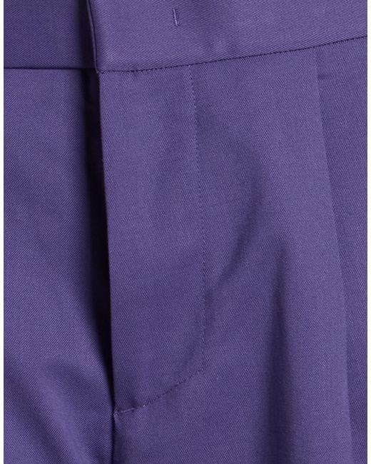Bonsai Blue Pants Polyacrylic, Virgin Wool, Elastane for men