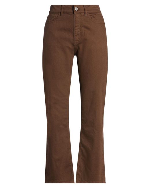 TRUE AVENUE Brown Jeans Cotton, Elastane