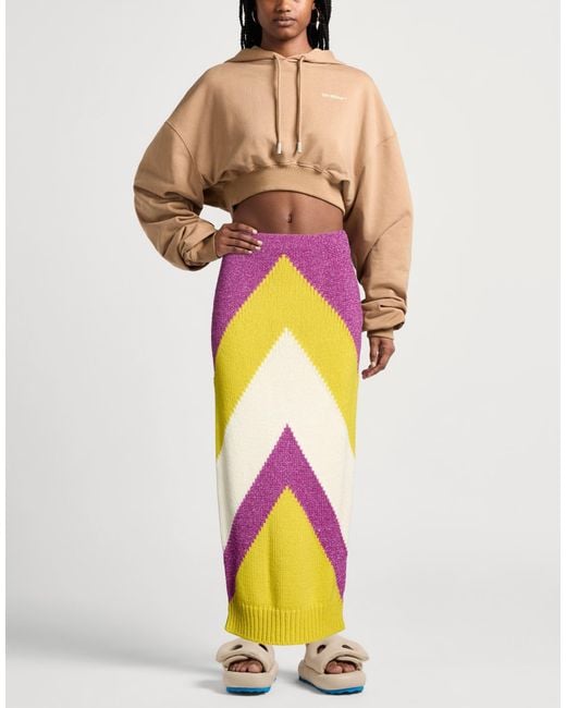 Circus Hotel Multicolor Maxi Skirt Acrylic, Wool, Alpaca Wool, Polyester, Polyamide