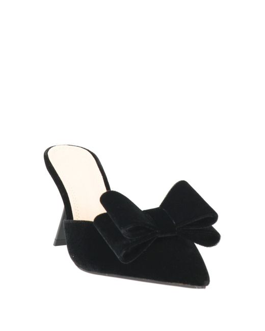 Twenty Four Haitch Black Mules & Clogs