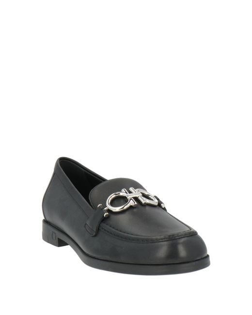 Ferragamo Gray Loafers Leather