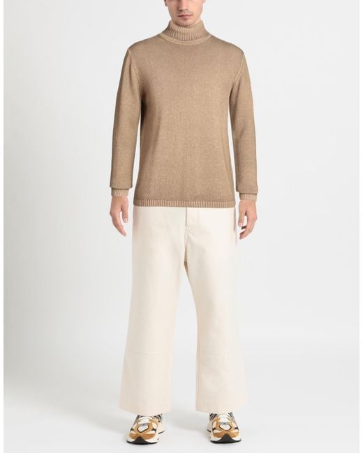 Daniele Fiesoli Natural Turtleneck Cashmere for men