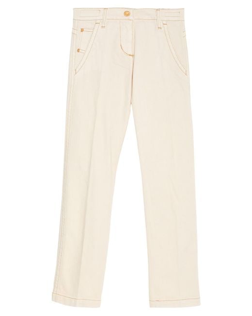 Jacob Cohen Natural Ivory Jeans Cotton, Lycra