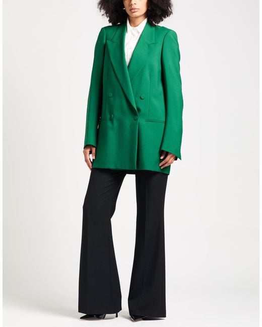 Dries Van Noten Green Blazer Wool, Mohair Wool