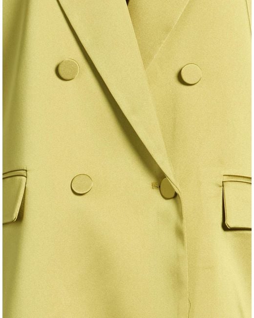 ViCOLO Yellow Blazer Polyester, Elastane