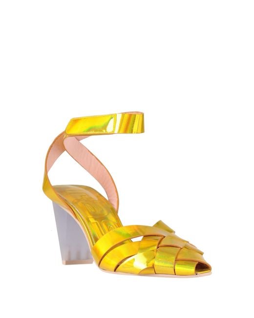 Ras Yellow Sandals Leather