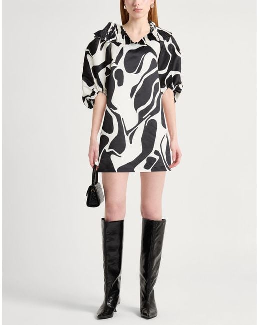 Suoli Black Mini Dress Polyester