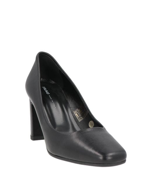 Frau Black Pumps Leather