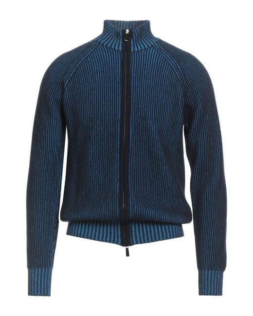 Moorer Blue Cardigan for men