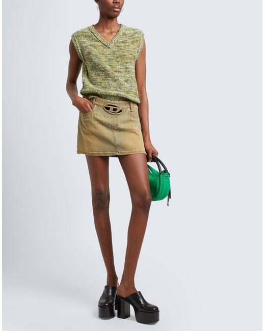 DIESEL Green Denim Skirt