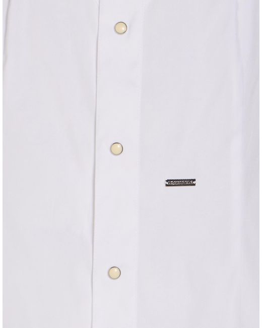DSquared² Blue Shirt Cotton, Elastane