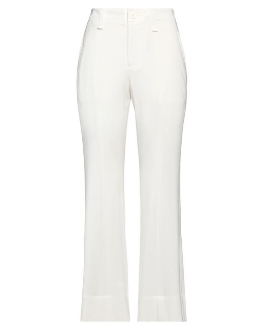 Issey Miyake White Pants Triacetate, Polyurethane