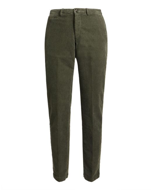 Briglia 1949 Green Military Pants Cotton, Elastane for men