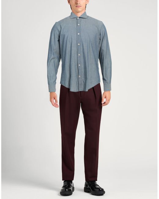 Eleventy Blue Shirt Cotton for men