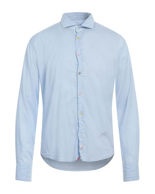 Panama Blue Light Shirt Cotton, Elastane for men