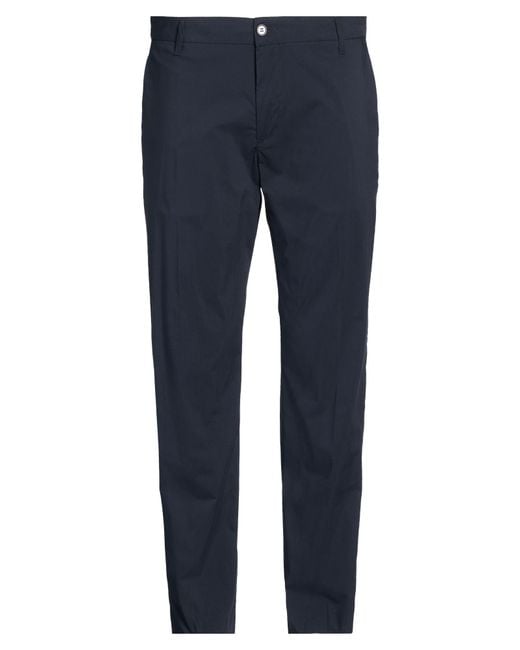 Exte Blue Pants Cotton, Nylon, Elastane for men