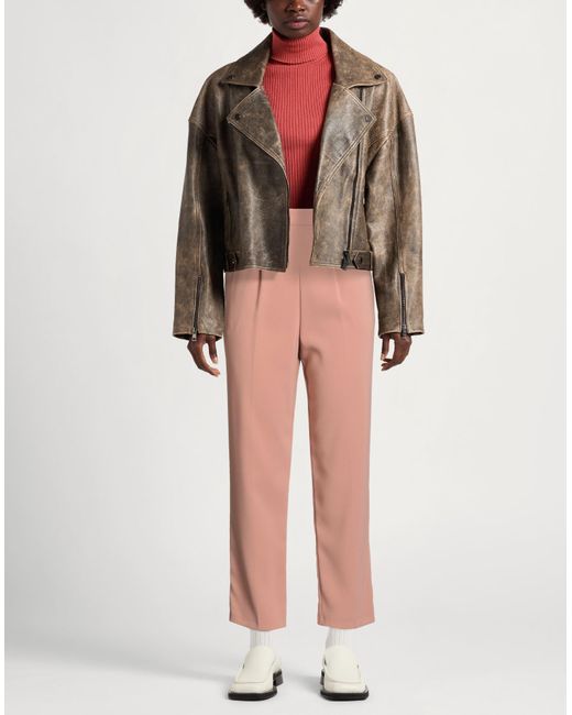 Pinko Pink Pants Polyester, Elastane