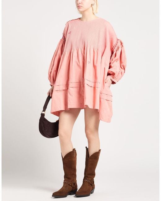 STORY mfg. Pink Mini Dress Organic Cotton