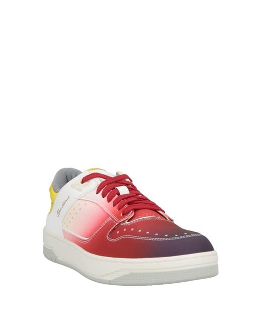 Santoni Pink Sneakers for men
