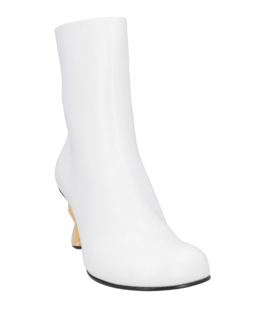 J.W. Anderson White Ankle Boots
