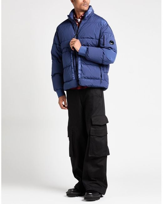 C P Company Blue Puffer Polyamide, Elastane for men