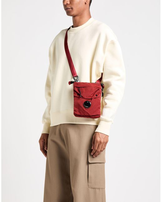 C P Company Red Cross-Body Bag for men